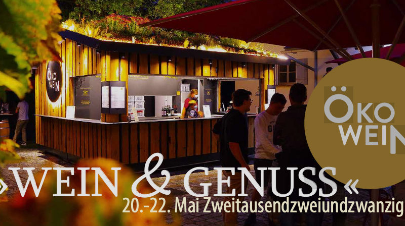 Wein & Genuss im Botanischen Obstgarten vom 20. bis 22 Mai:  Ökoweinstand on Tour